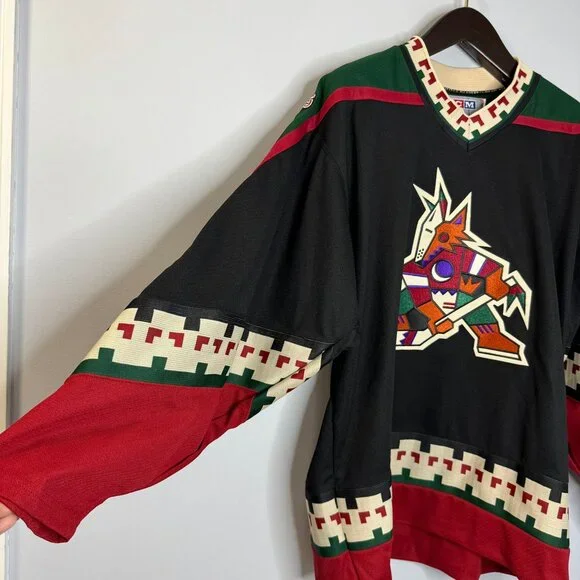 Vintage PHOENIX COYOTES Hockey Jersey CCM NHL Jersey Arizona Sz L Sz L - Picture 2 of 13